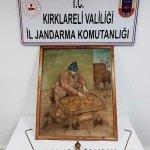 Kırklareli'nde Osmanlı dönemine ait tabloyu satmaya çalıştığı öne sürülen zanlı yakalandı