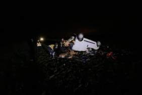 Lüleburgaz'da şarampole devrilen otomobilin sürücüsü yaralandı