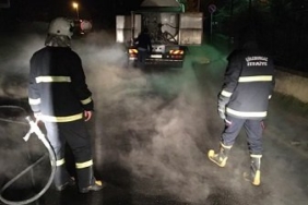 Kırklareli'nde oksijen sızıntısı olan tankere müdahale edildi