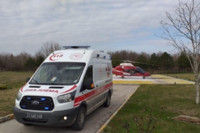 Edirne'deki bir hasta ambulans helikopterle İstanbul'a sevk edildi