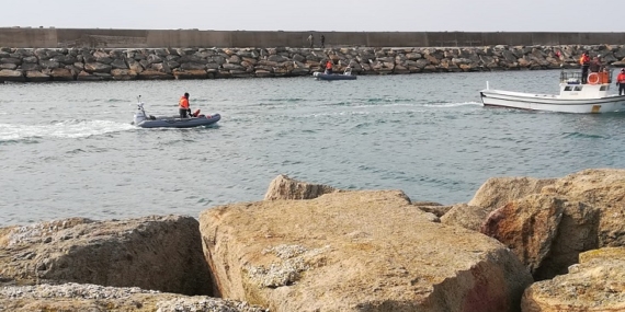 Enez açıklarında kaybolan balıkçı için arama çalışması başlatıldı