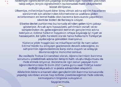 t.ü.barınma
