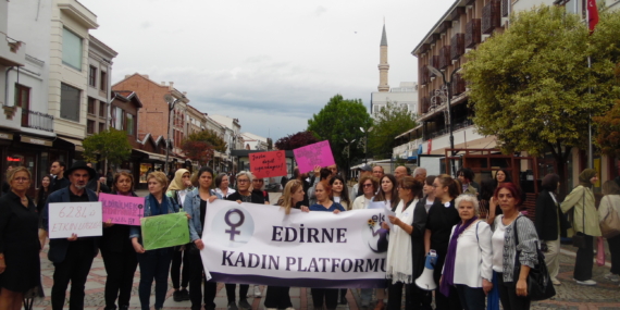 Bahar Aksu Cinayeti Edirne’de Protesto Edildi