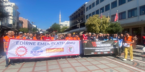 Edirne’de Ankara Gar Katliamı Anması